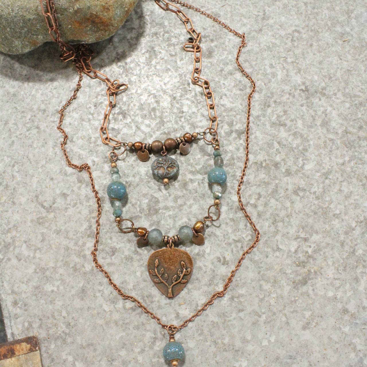Vintage Czech GlassNecklace