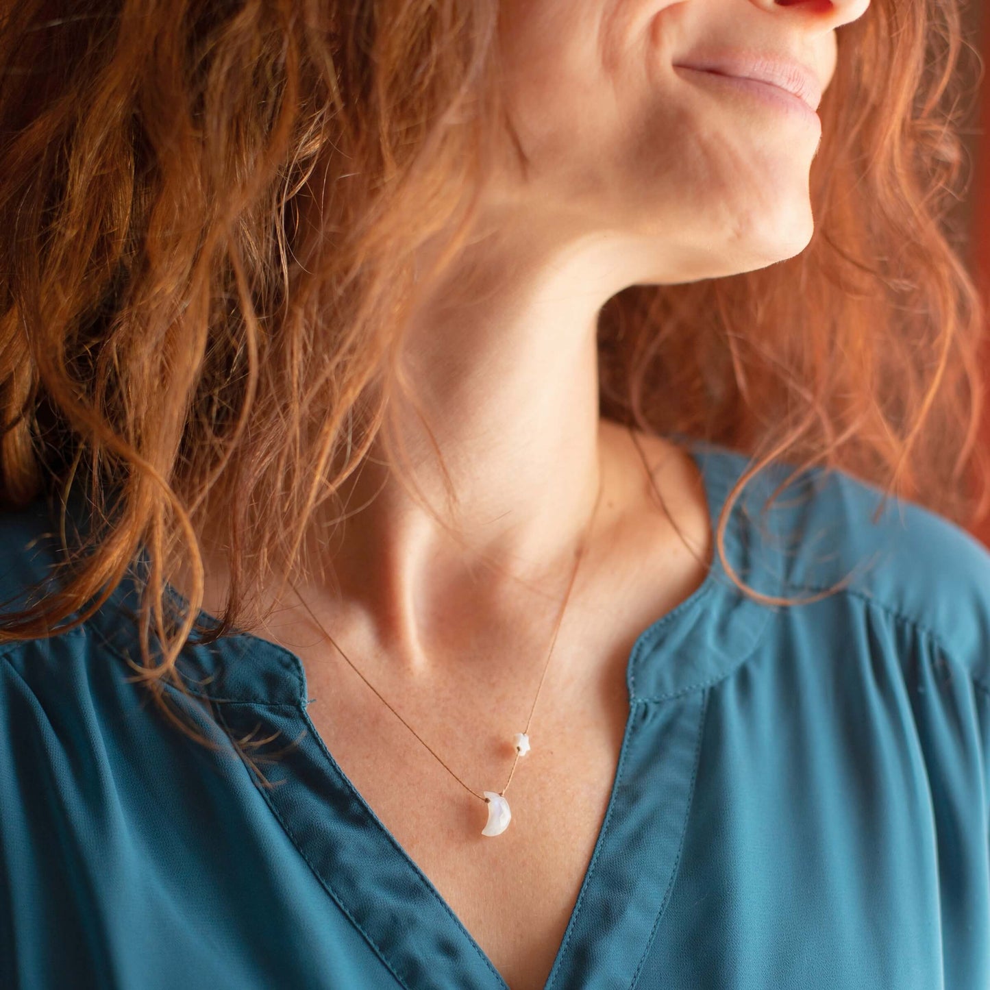 Moonstone Love You To The Moon Necklace