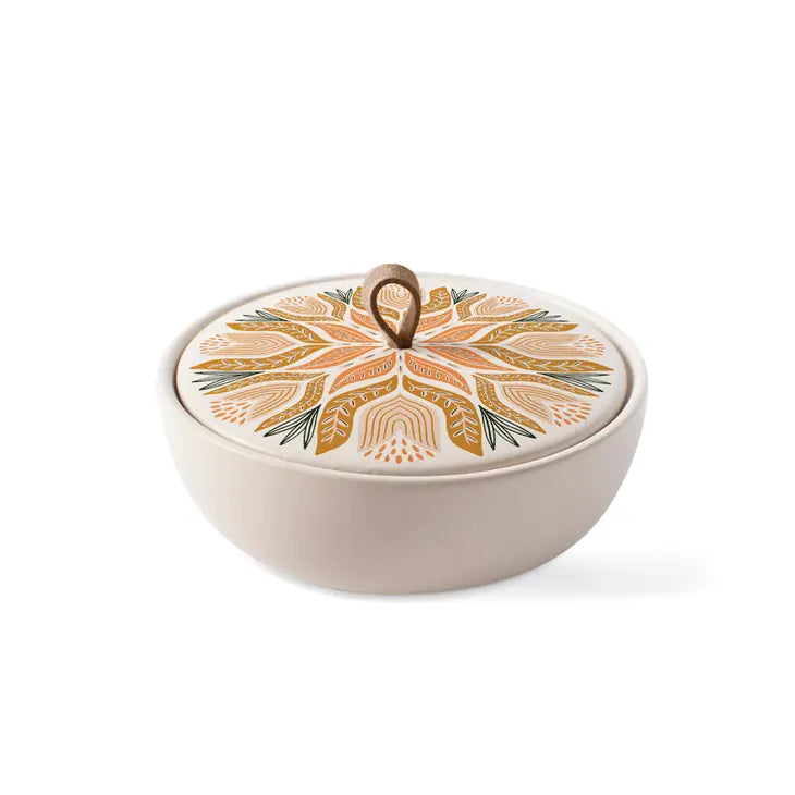 Stoneware Tulip Trinket Box