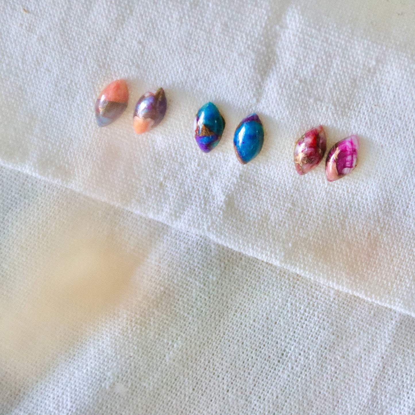 Daliha Copper Turquoise Stud Earrings - Marque