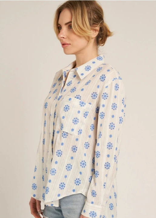 Kat Button Down