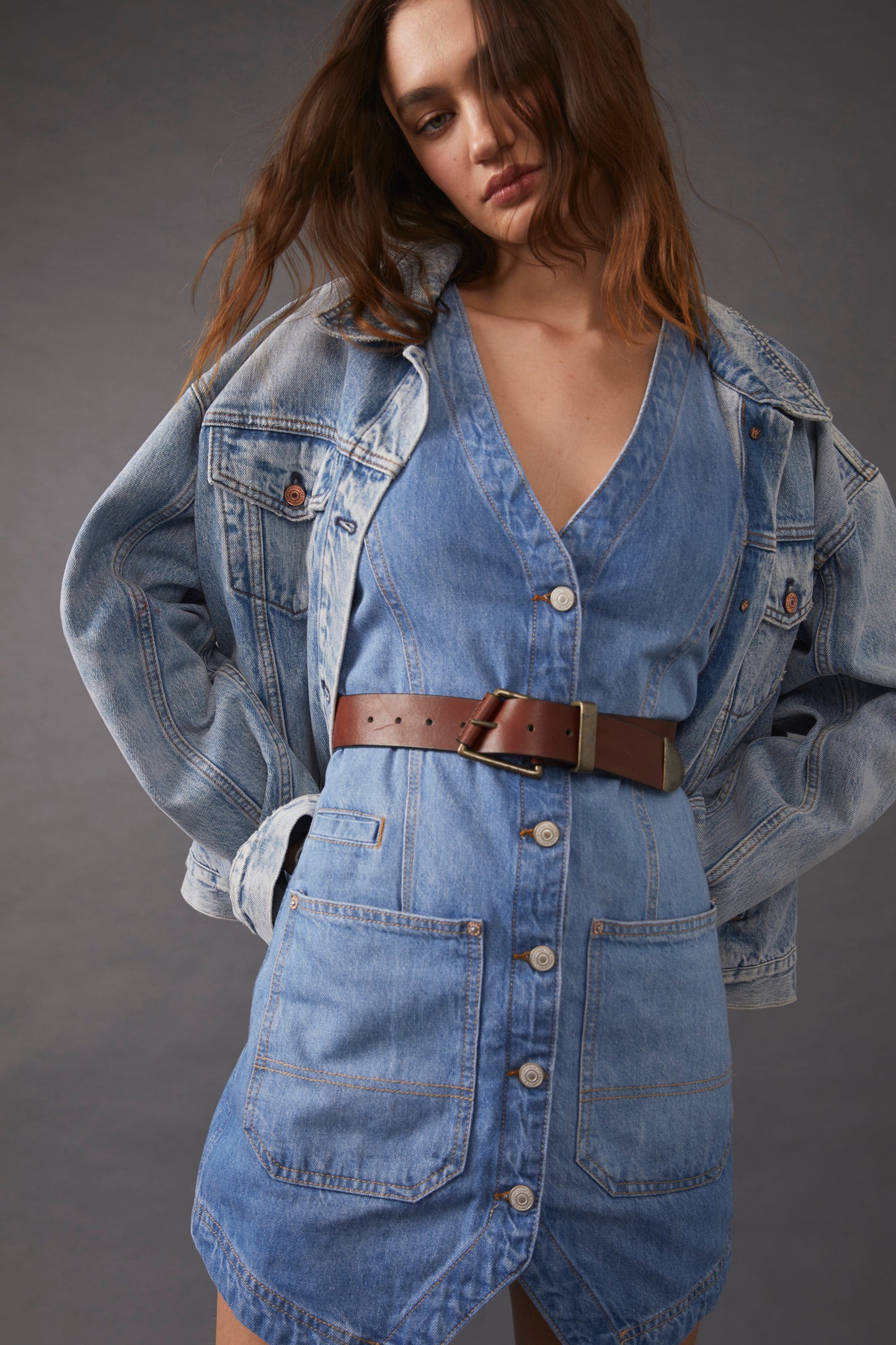 Free People Getty Leather Belt