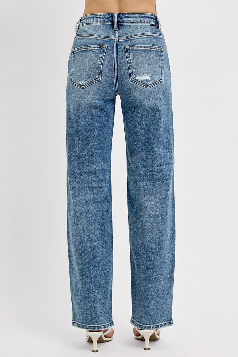High Rise Wide-Leg Baggy Jean