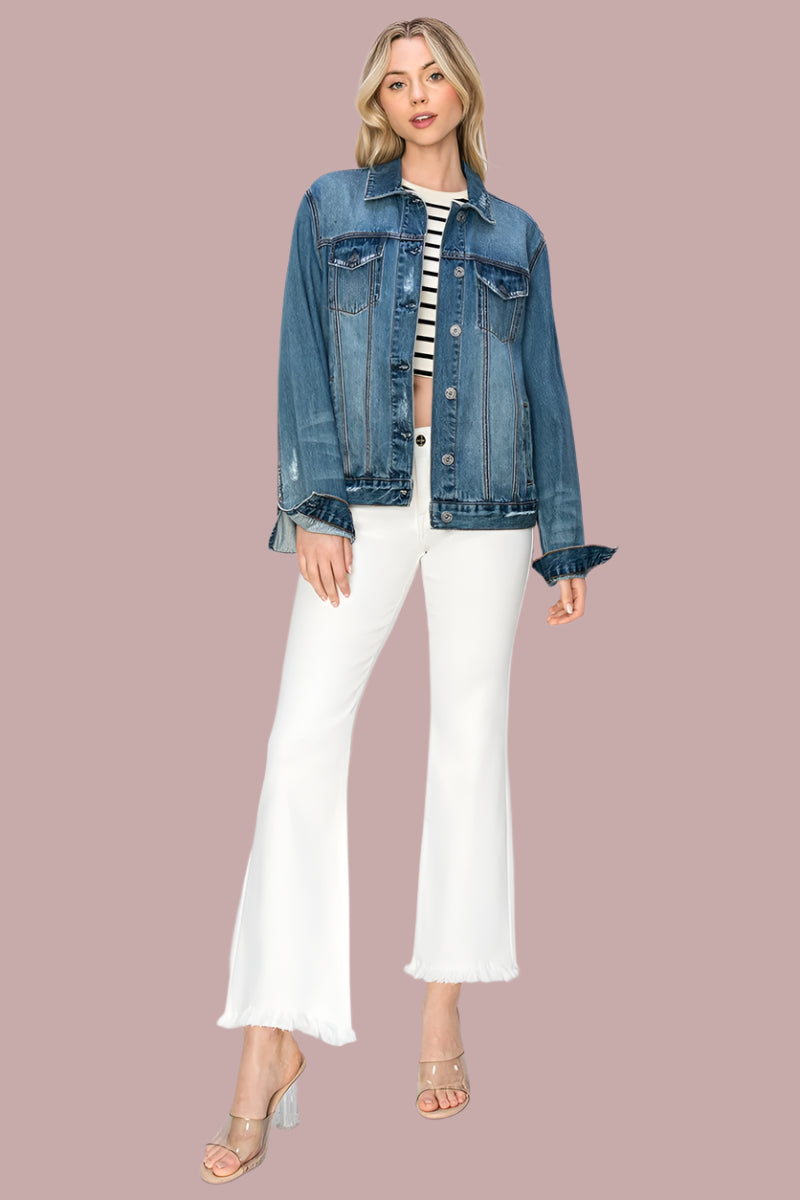 White Denim Flare Jeans