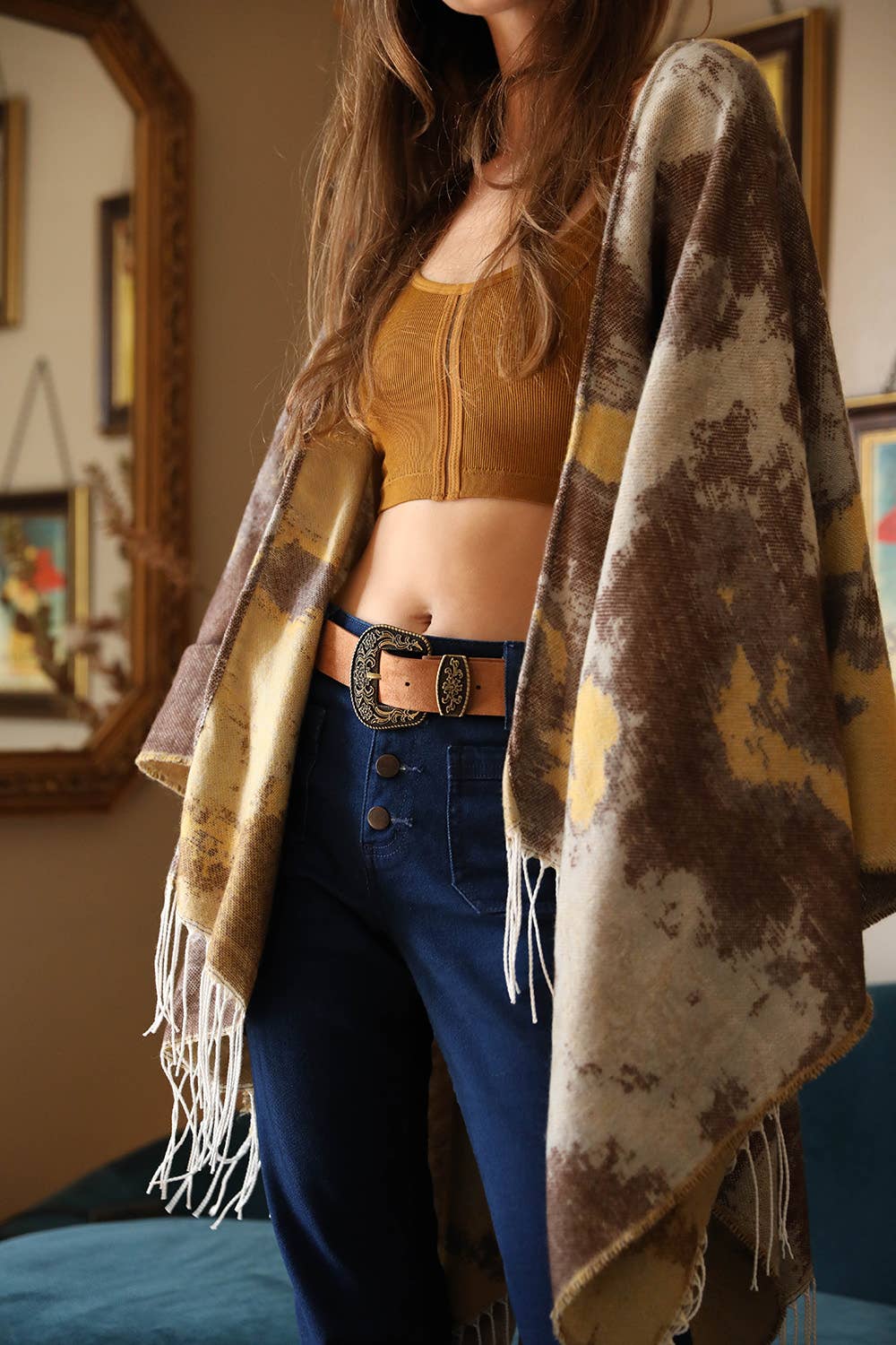 Camel Suede Belt