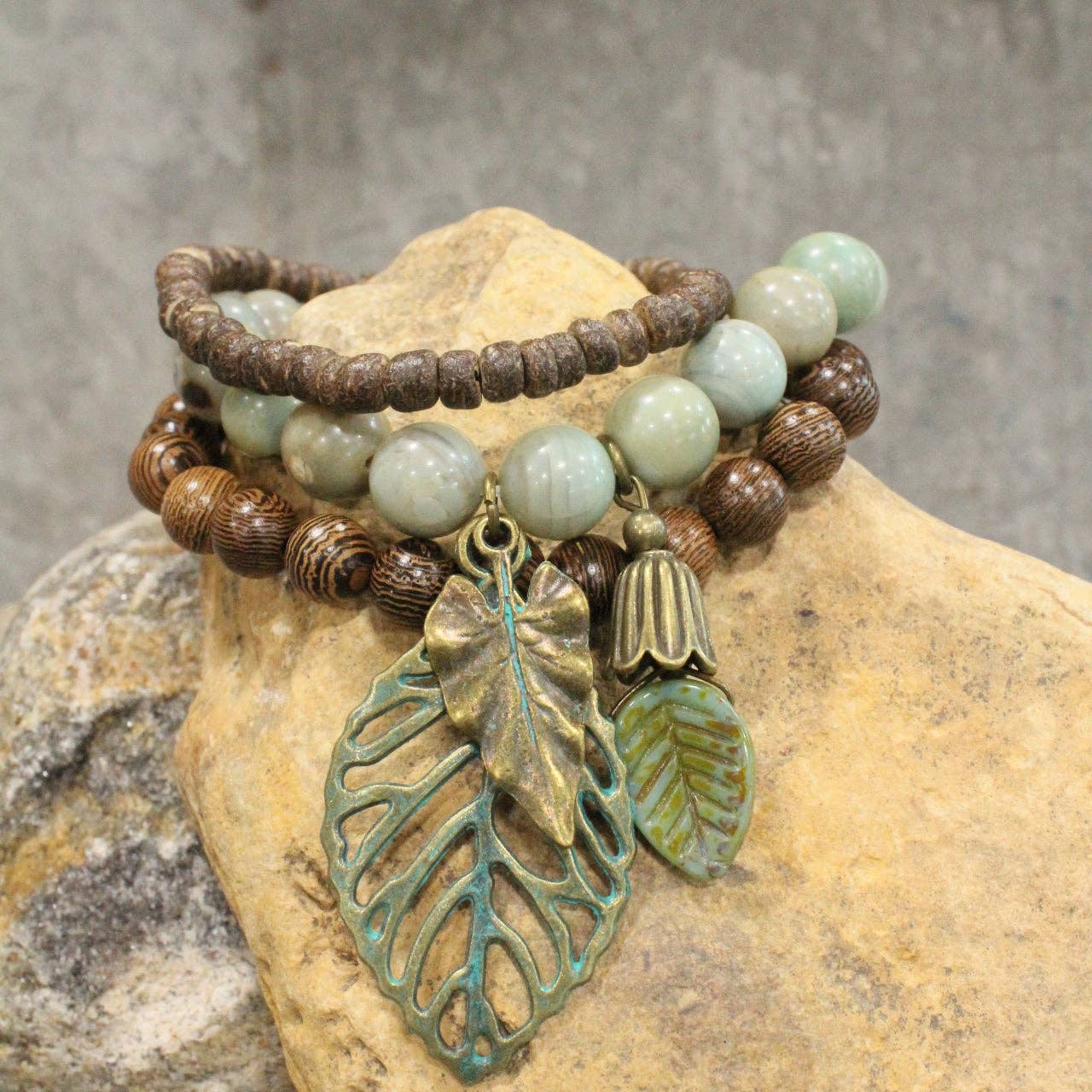 Changing Leaves Fall Stretch Bracelet Set
