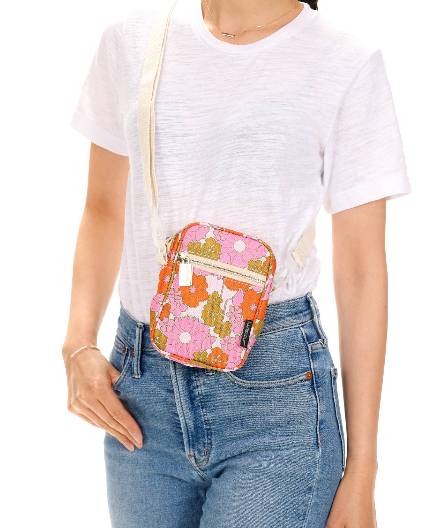 Floral Red Pink Mini Bag