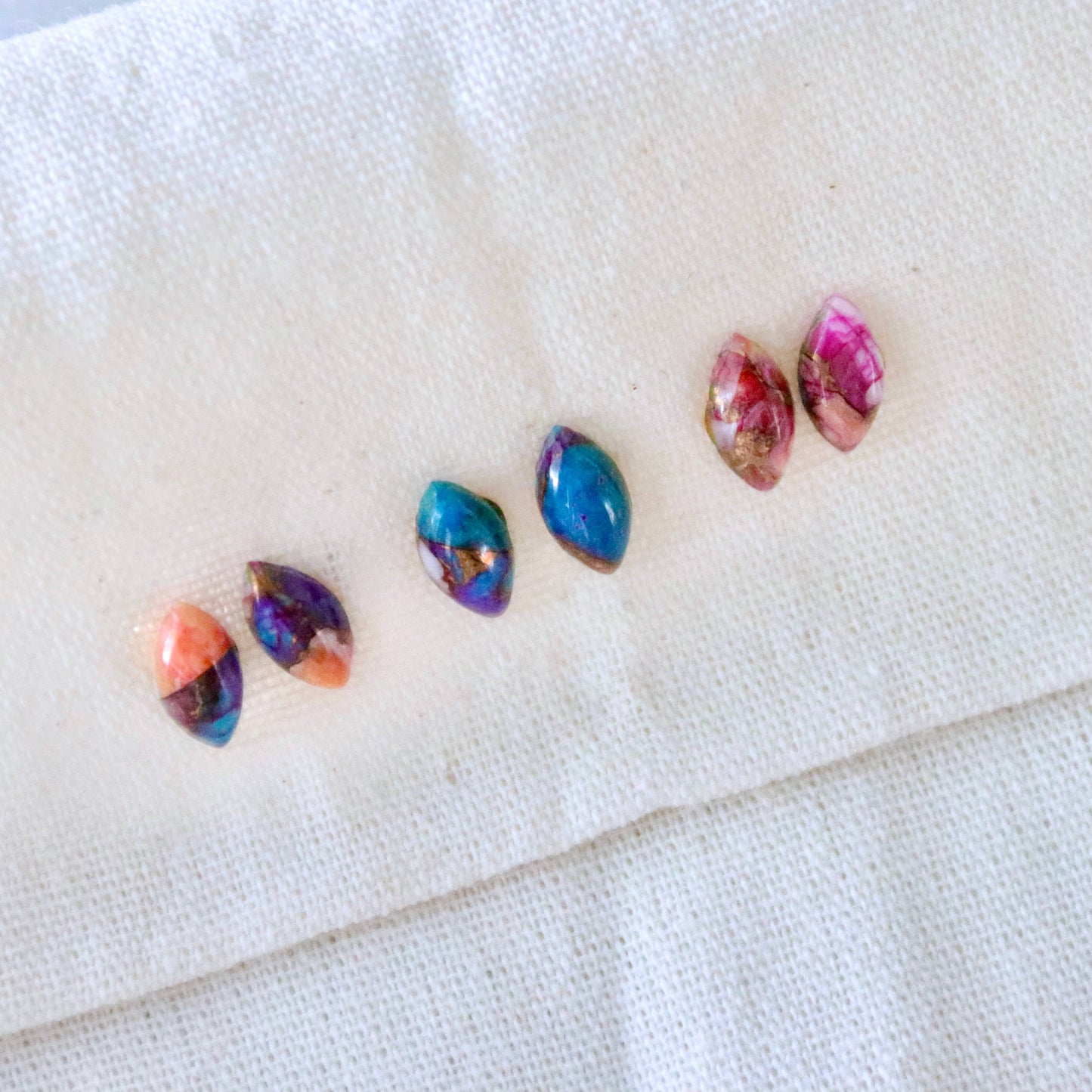 Daliha Copper Turquoise Stud Earrings - Marque
