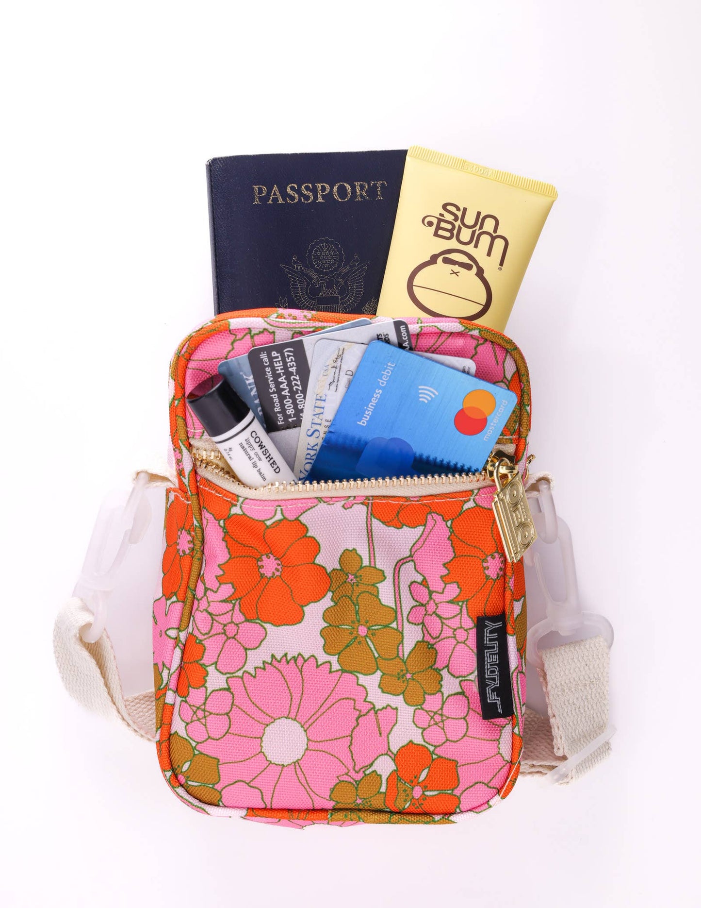 Floral Red Pink Mini Bag
