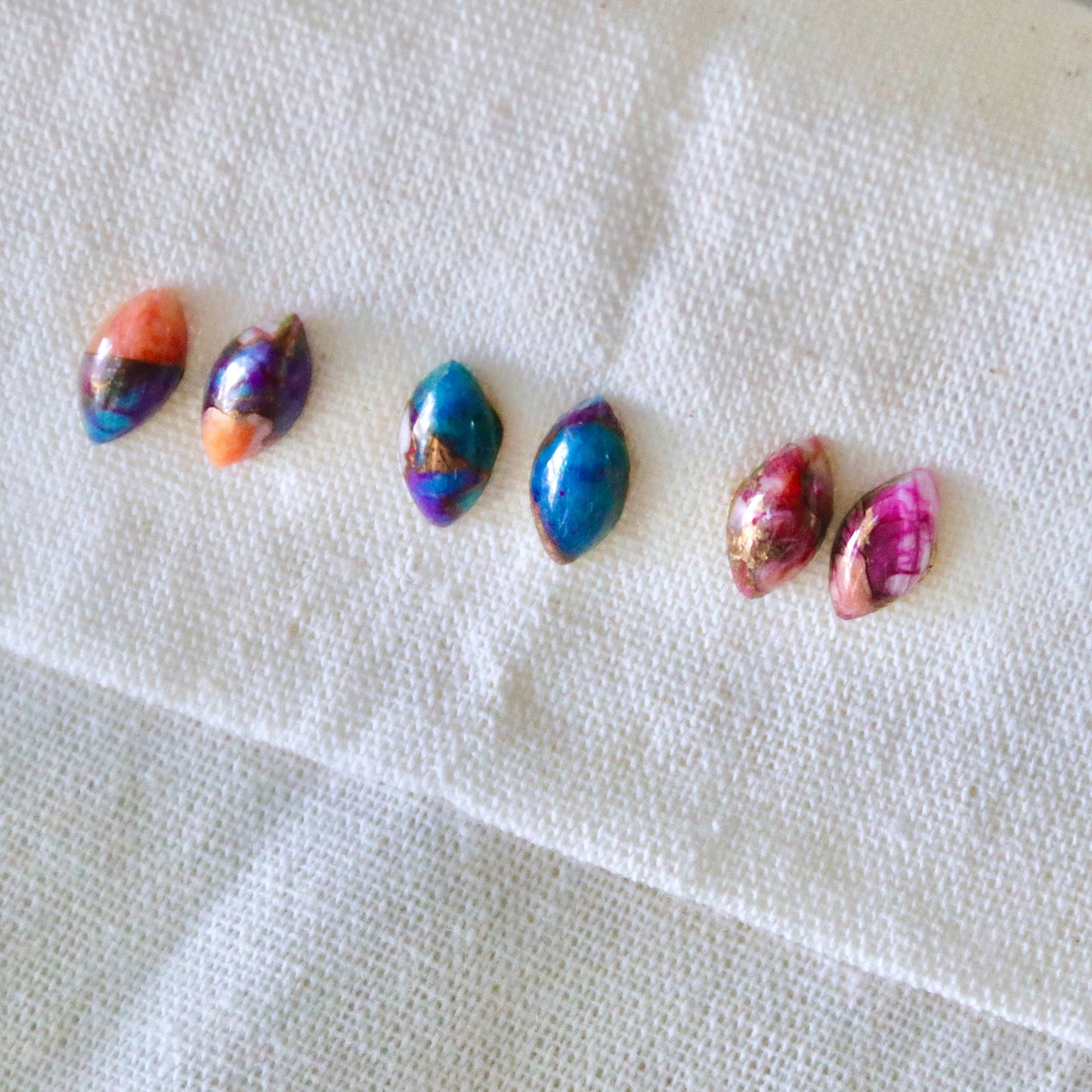 Daliha Copper Turquoise Stud Earrings - Marque
