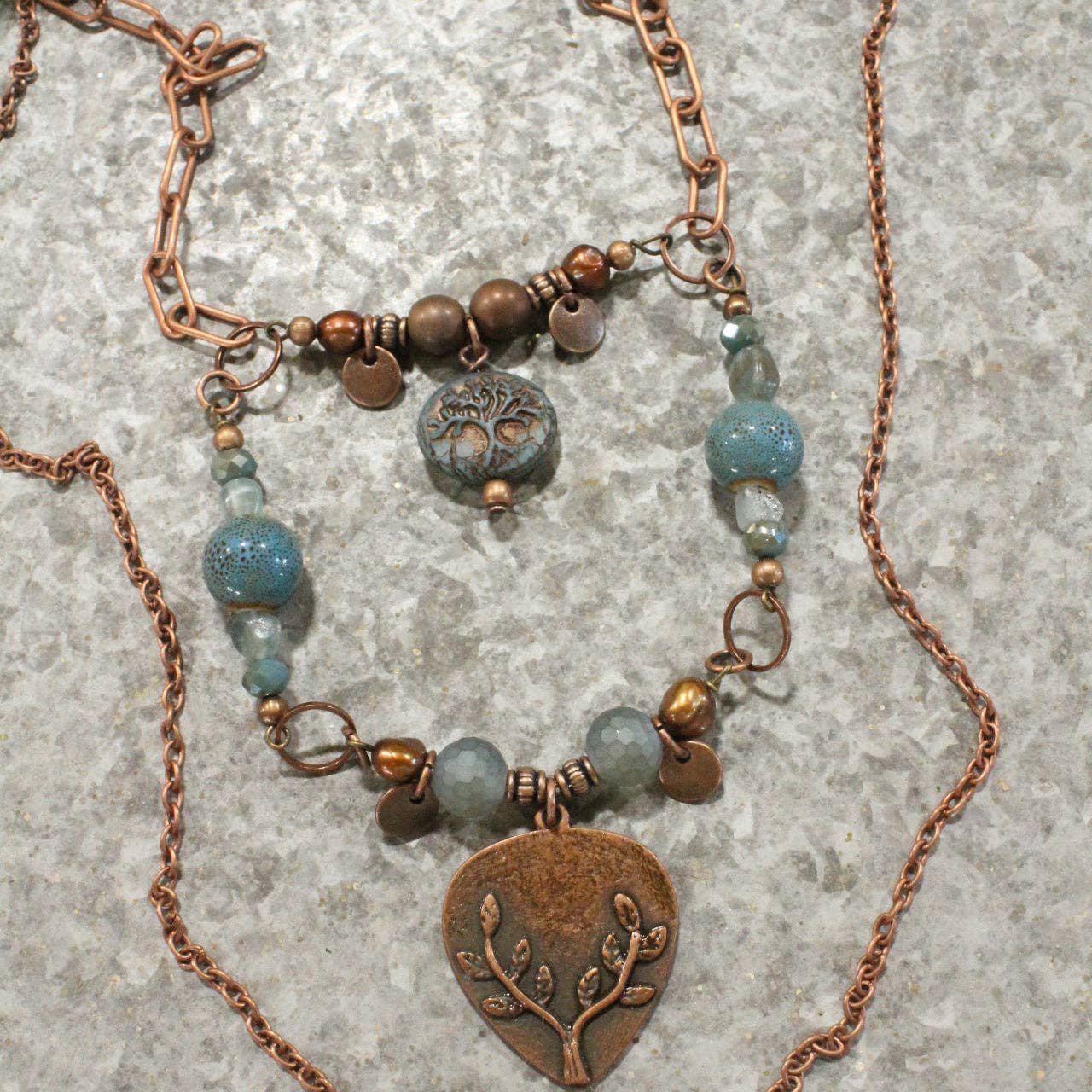 Vintage Czech GlassNecklace