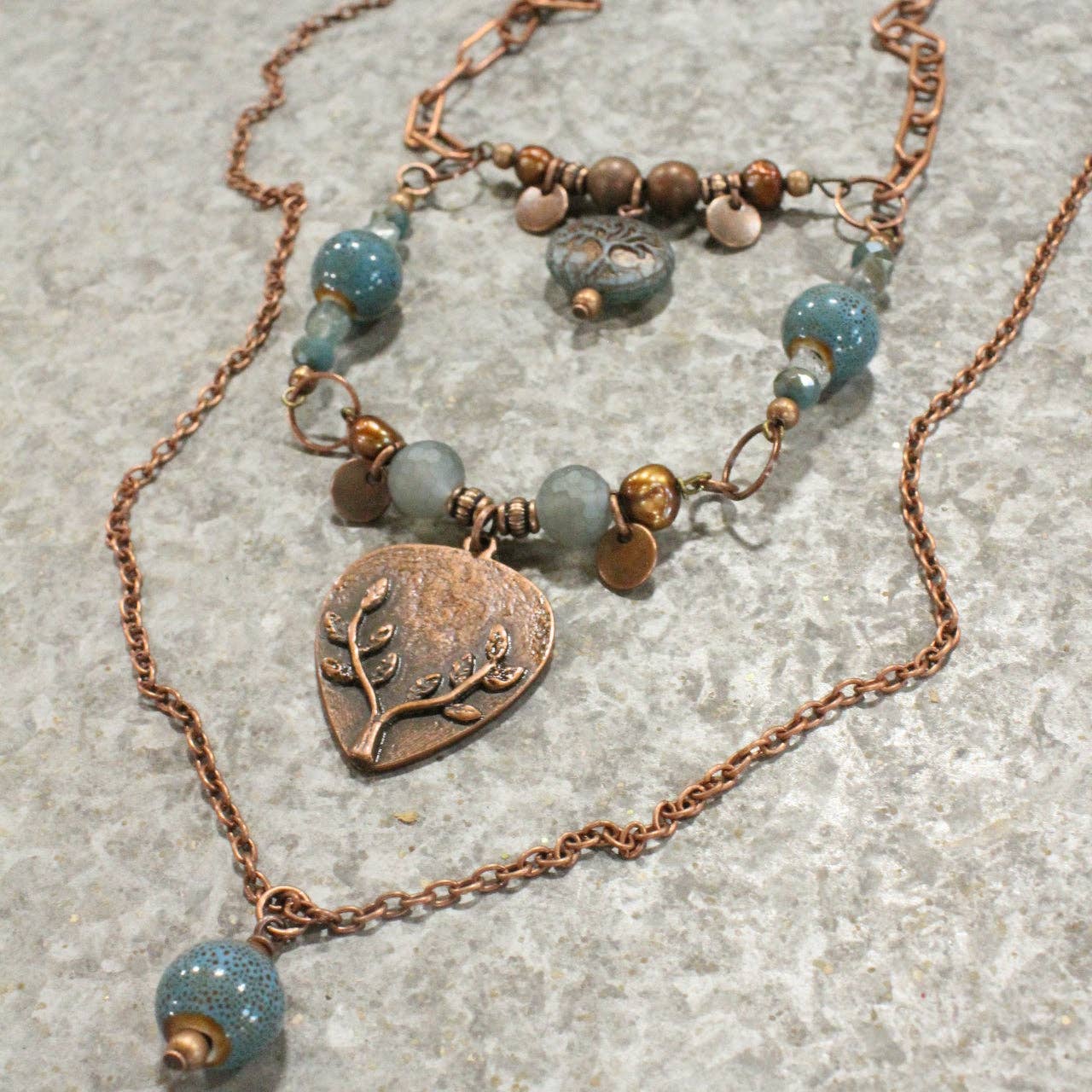 Vintage Czech GlassNecklace