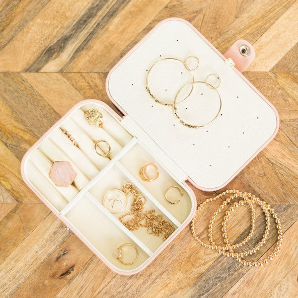 Rectangle Jewelry Travel Box Organizer