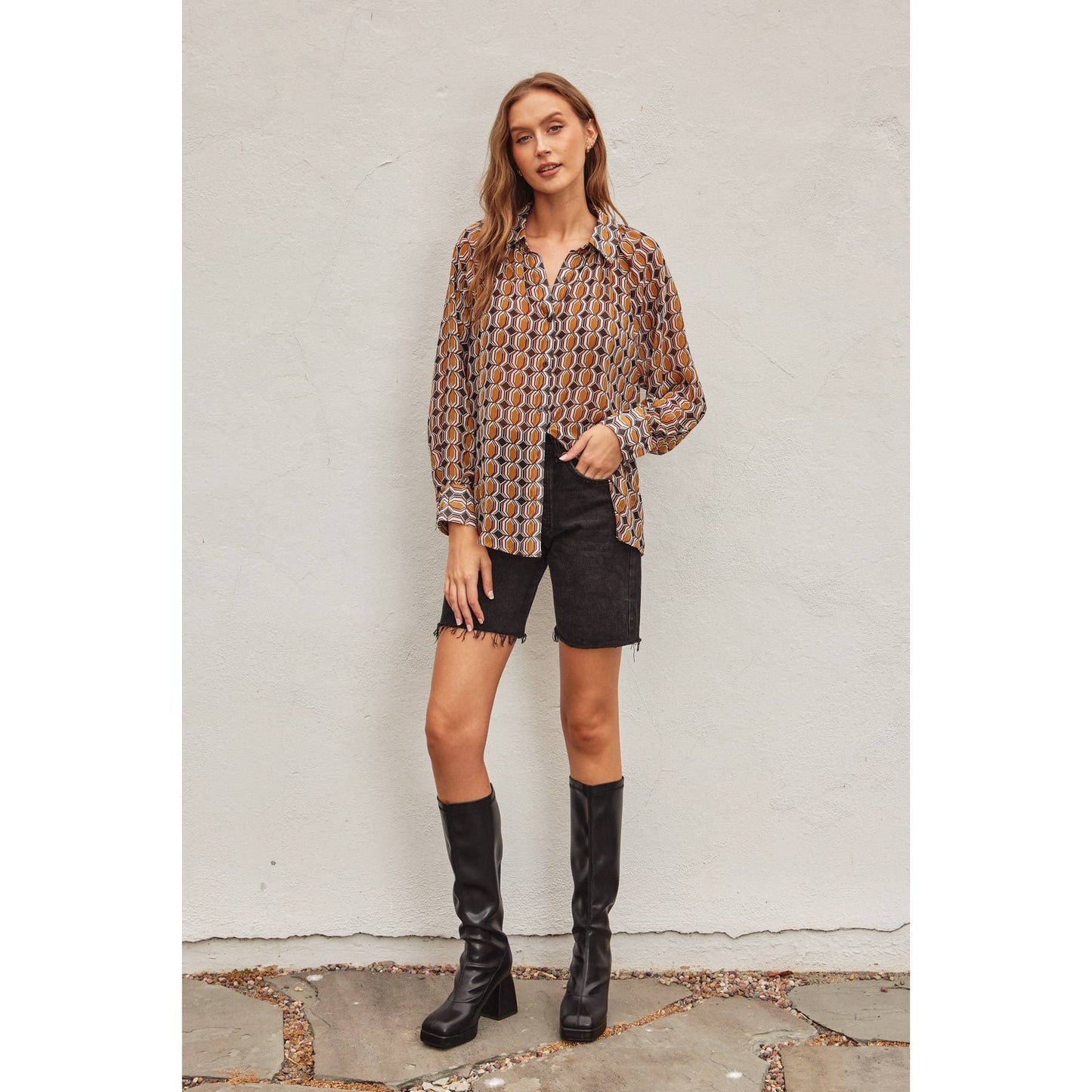 Geo Relaxed Blouse