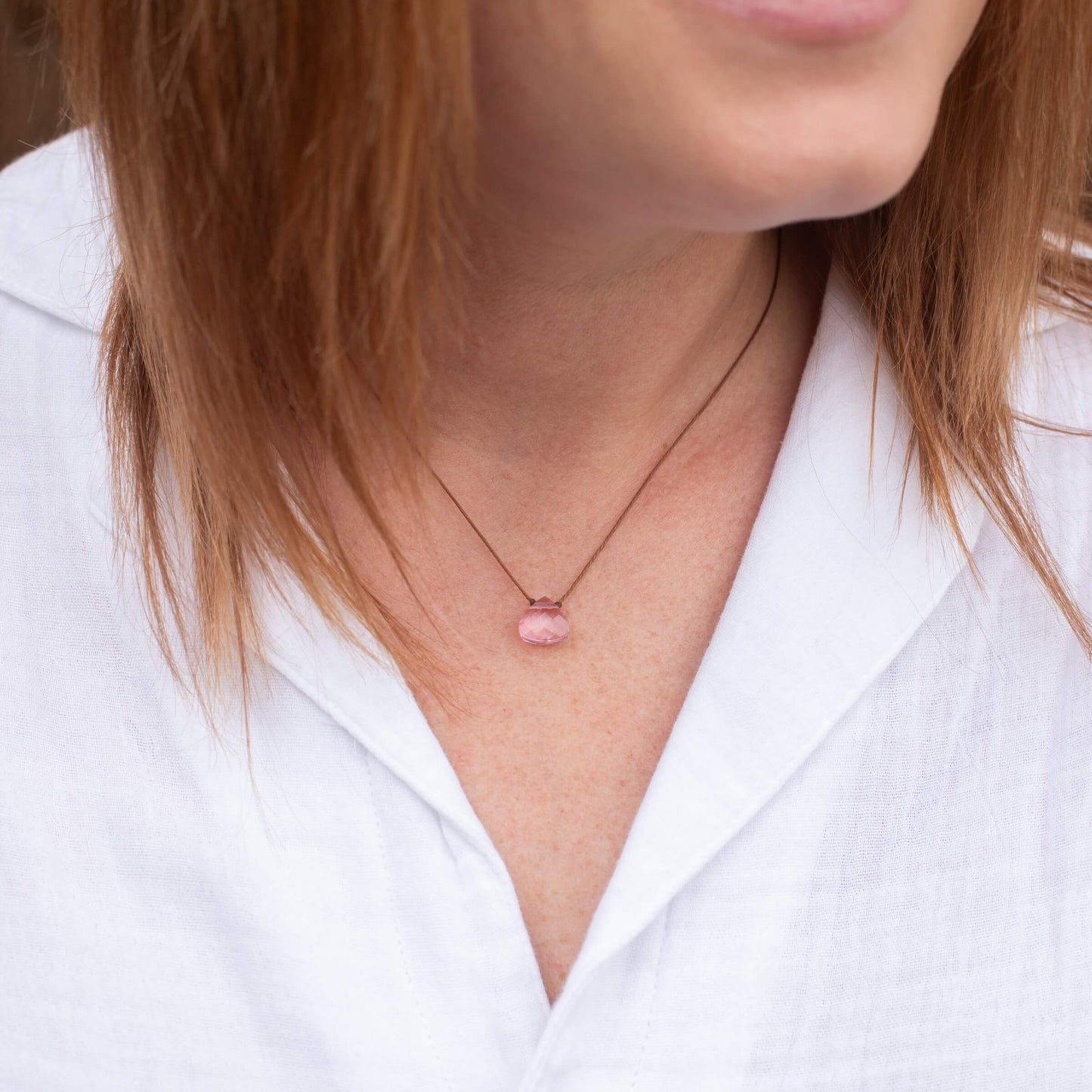 Rosy Pink Crystal Fierce Necklace