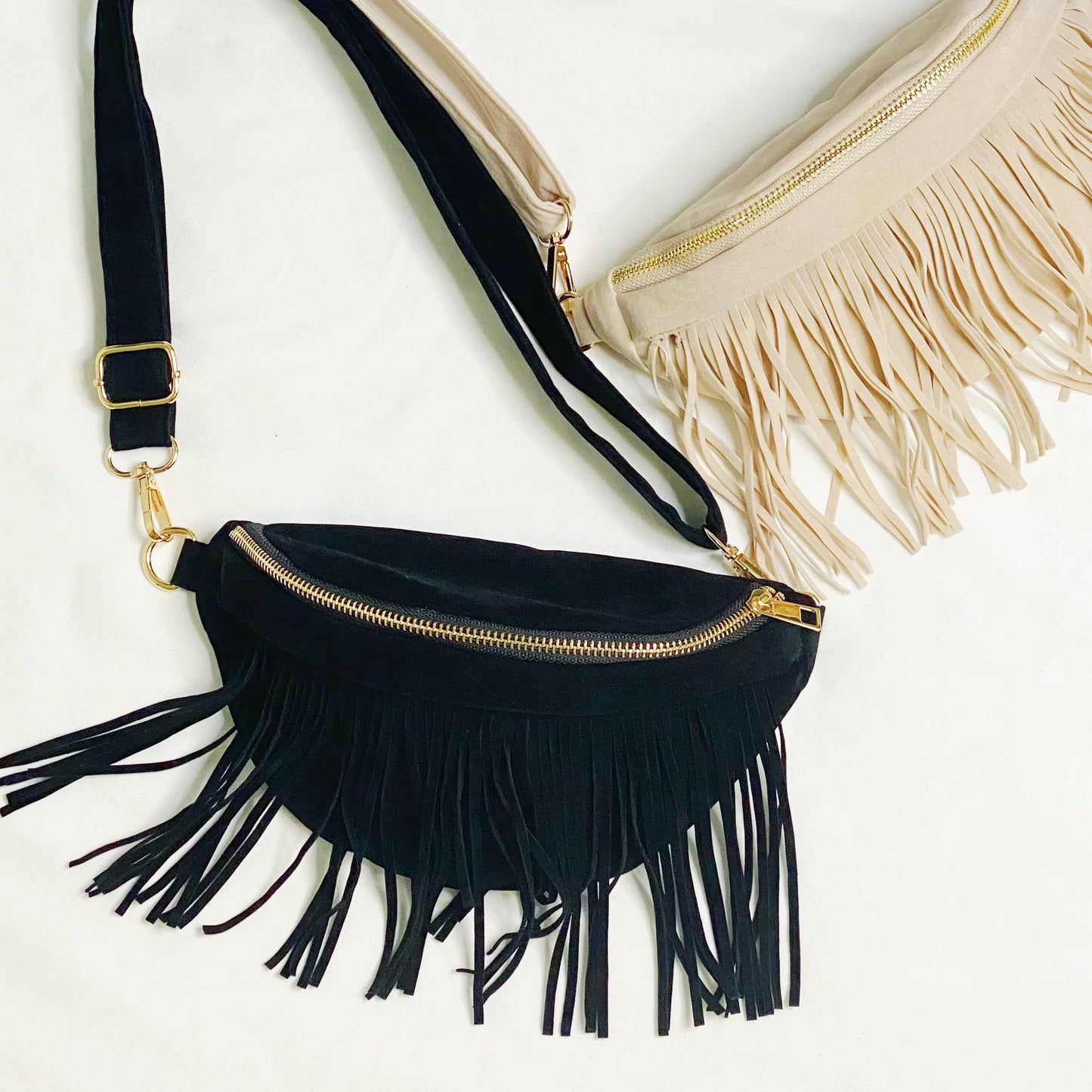 Detachable Fringed Sling Bag
