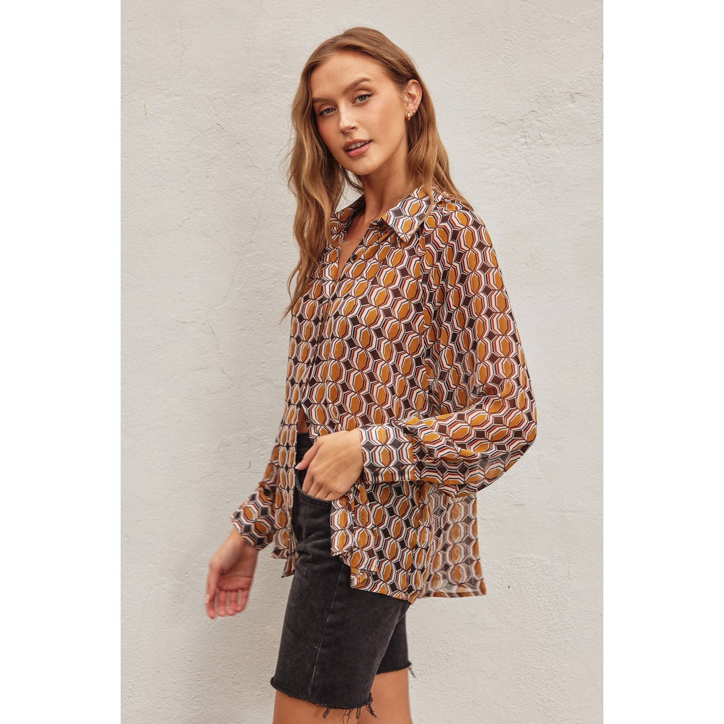 Geo Relaxed Blouse