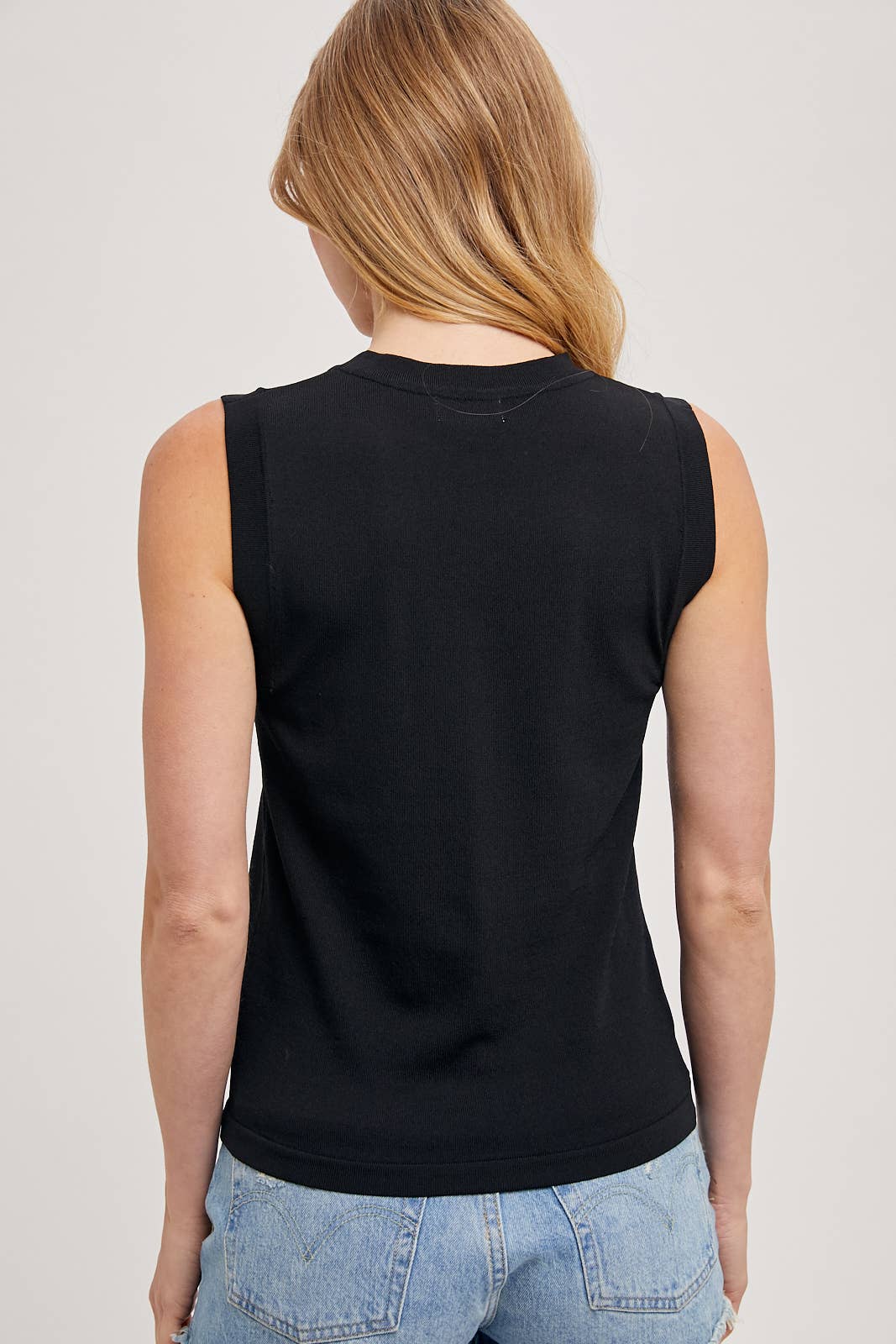High Neck Sleeveless Top
