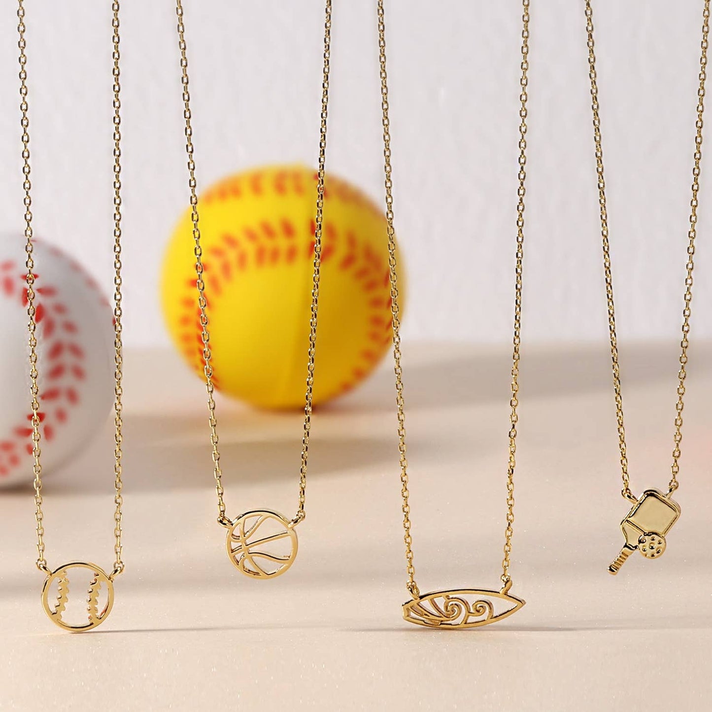 Baseball / Softball Petite Sports Necklace