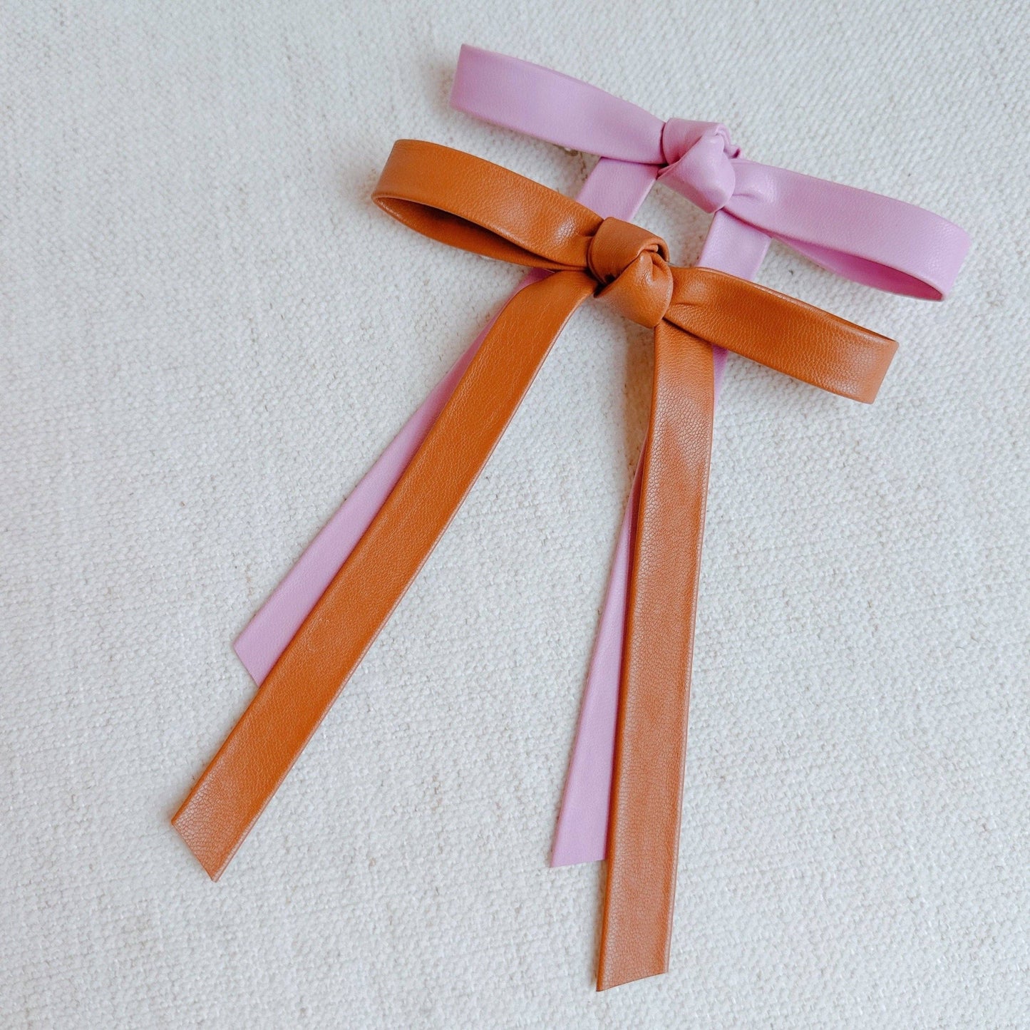 Structured Bow Hair Clip Set