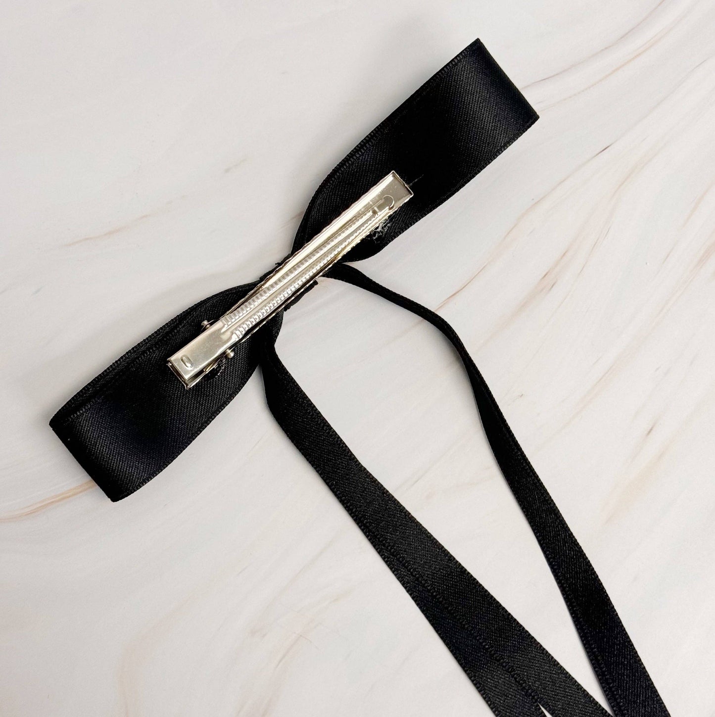 Slim Bow Hair Clip Set Of 4