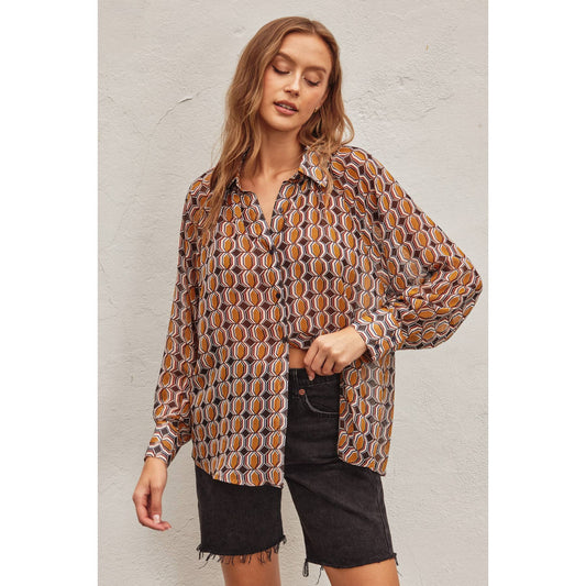 Geo Relaxed Blouse
