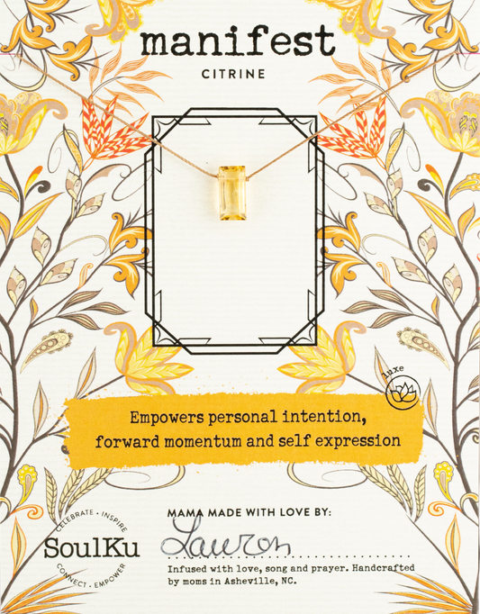 Citrine Refined Manifest Necklace