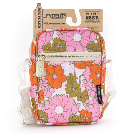 Floral Red Pink Mini Bag