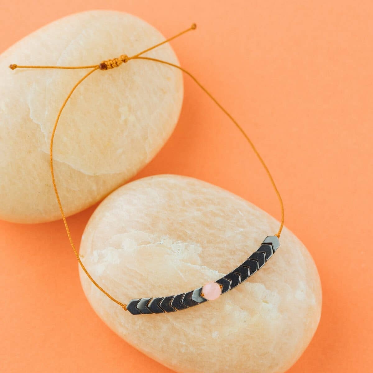 Rose Quartz Adjustable Bracelet Love The Journey