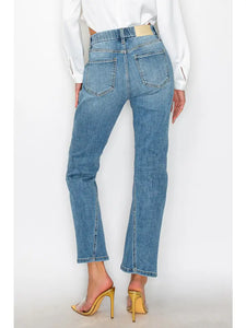 Tummy Control High Rise Straight Jeans