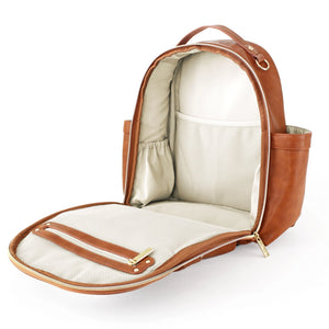Cognac Mini Diaper Bag Backpack