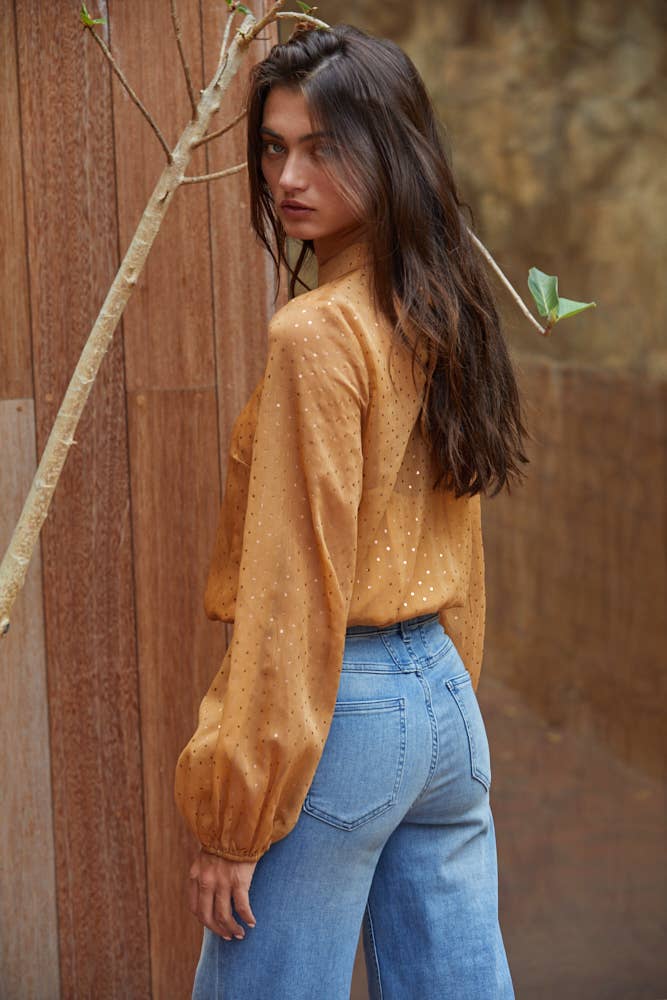 Golden Dot Blouse