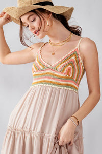 Cher Crochet Maxi Dress FINAL SALE