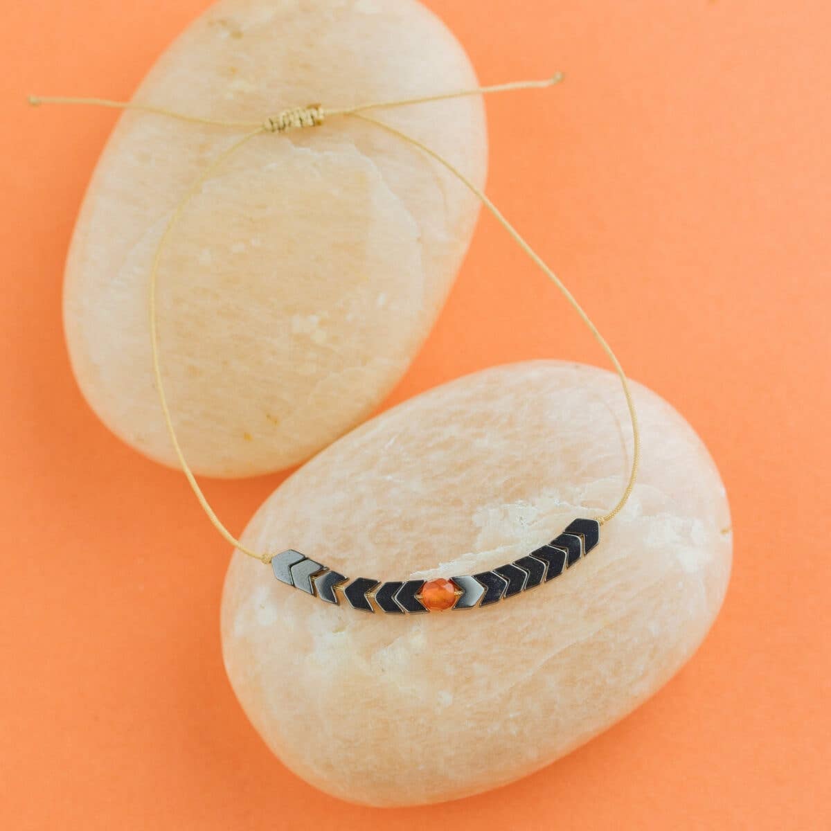 Carnelian Adjustable Bracelet - Adventure Awaits