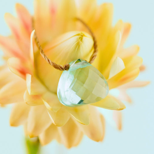 Powder Blue Crystal Breathe Necklace