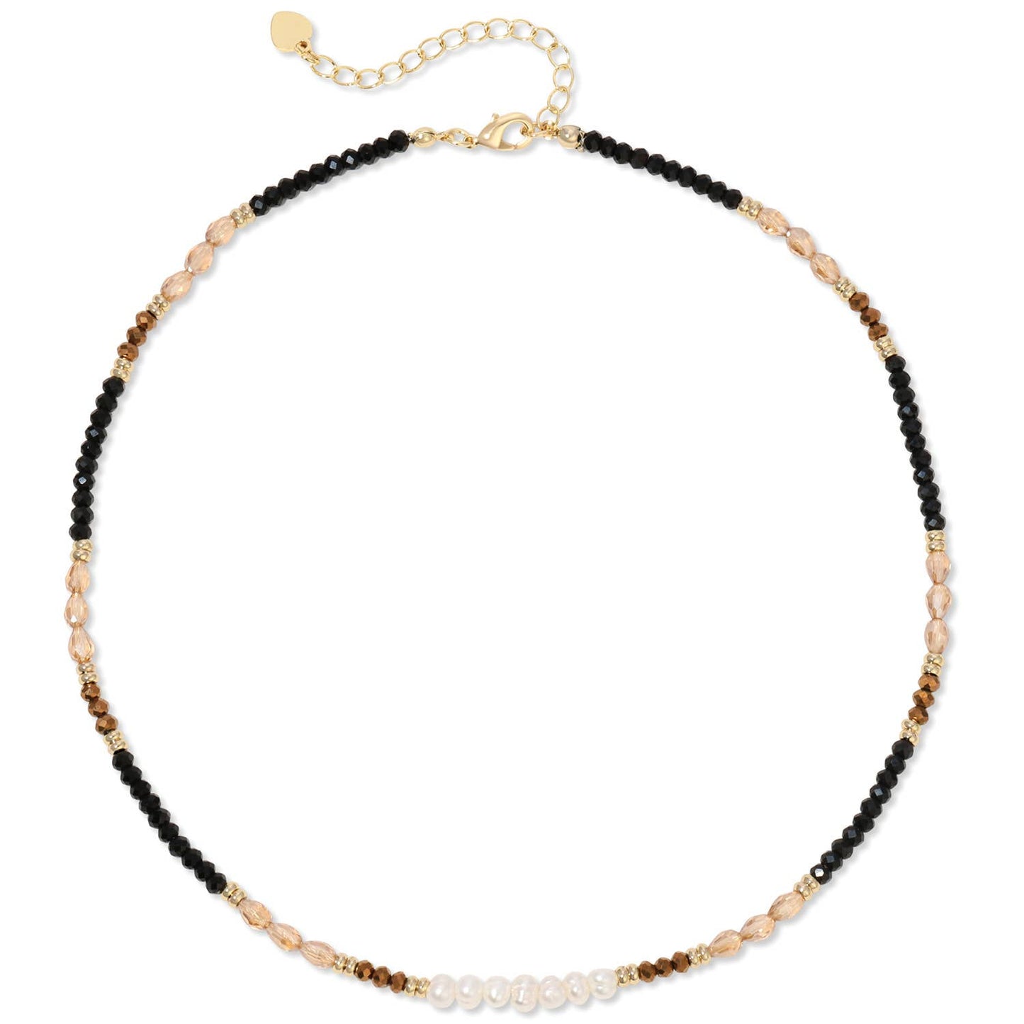 Sparkle & Shine Pearl Accented Collar Necklace