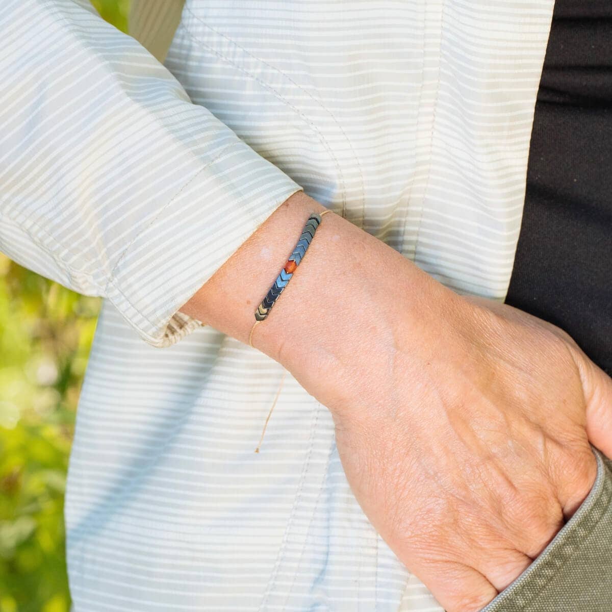 Carnelian Adjustable Bracelet - Adventure Awaits