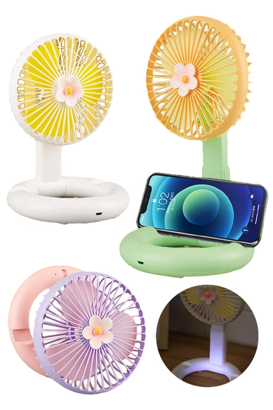 Nightlight Desk Fan & Phone Dock