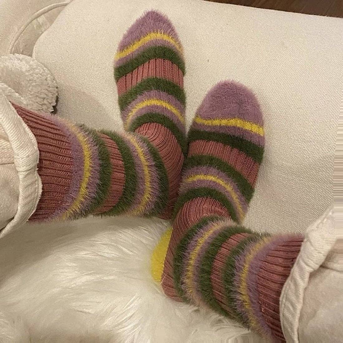 Warm Stripe Socks