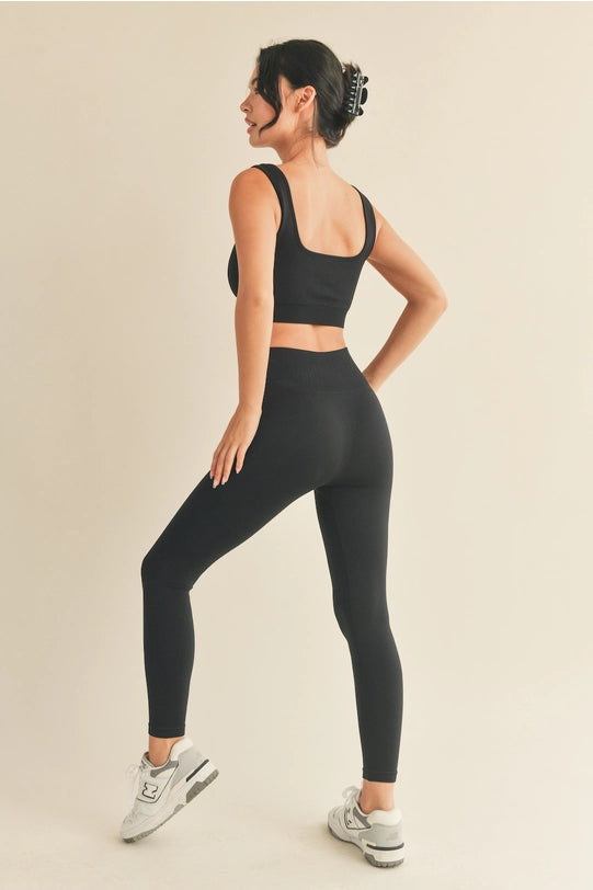 Black Chevron Leggings