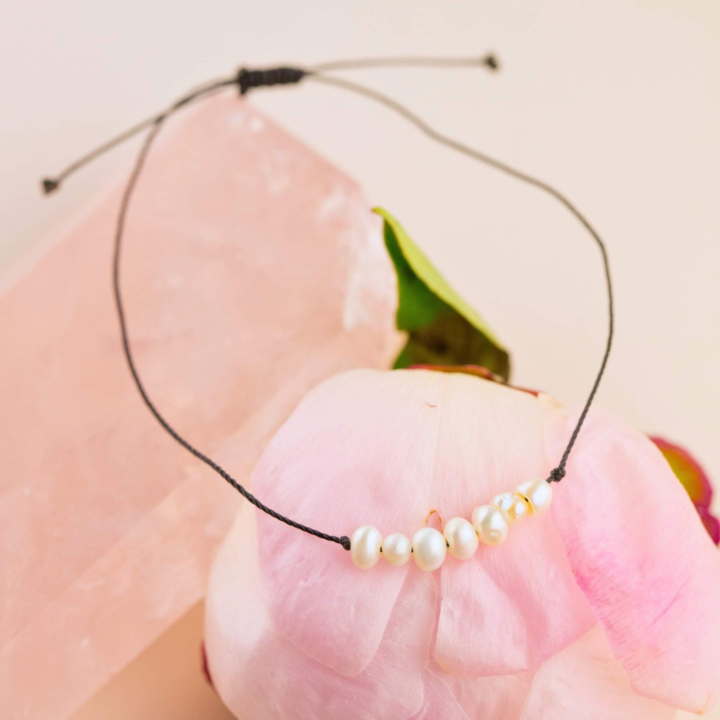 Pearl Hummingbird Adjustable Bracelet- Goddess