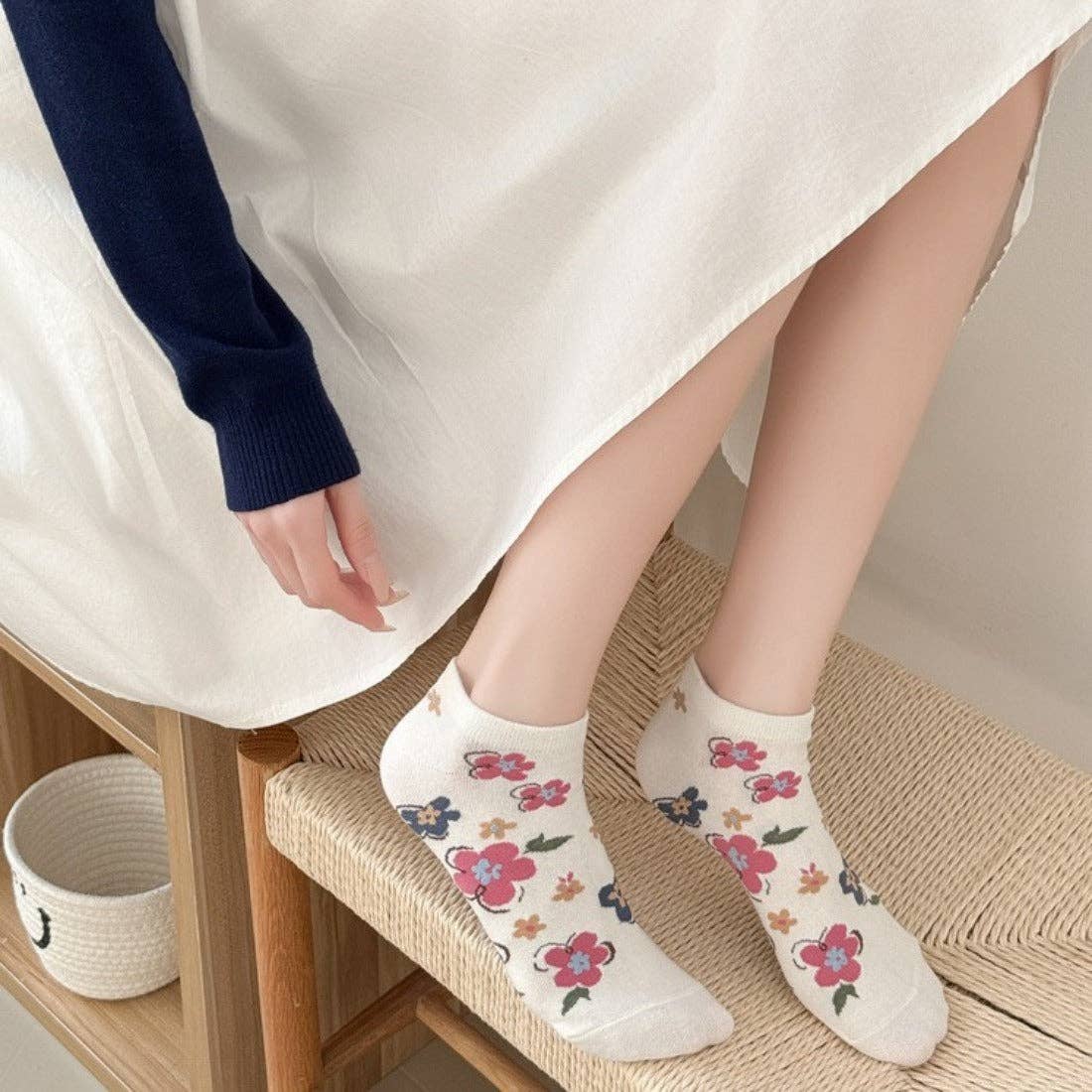 Floral Ankle Socks
