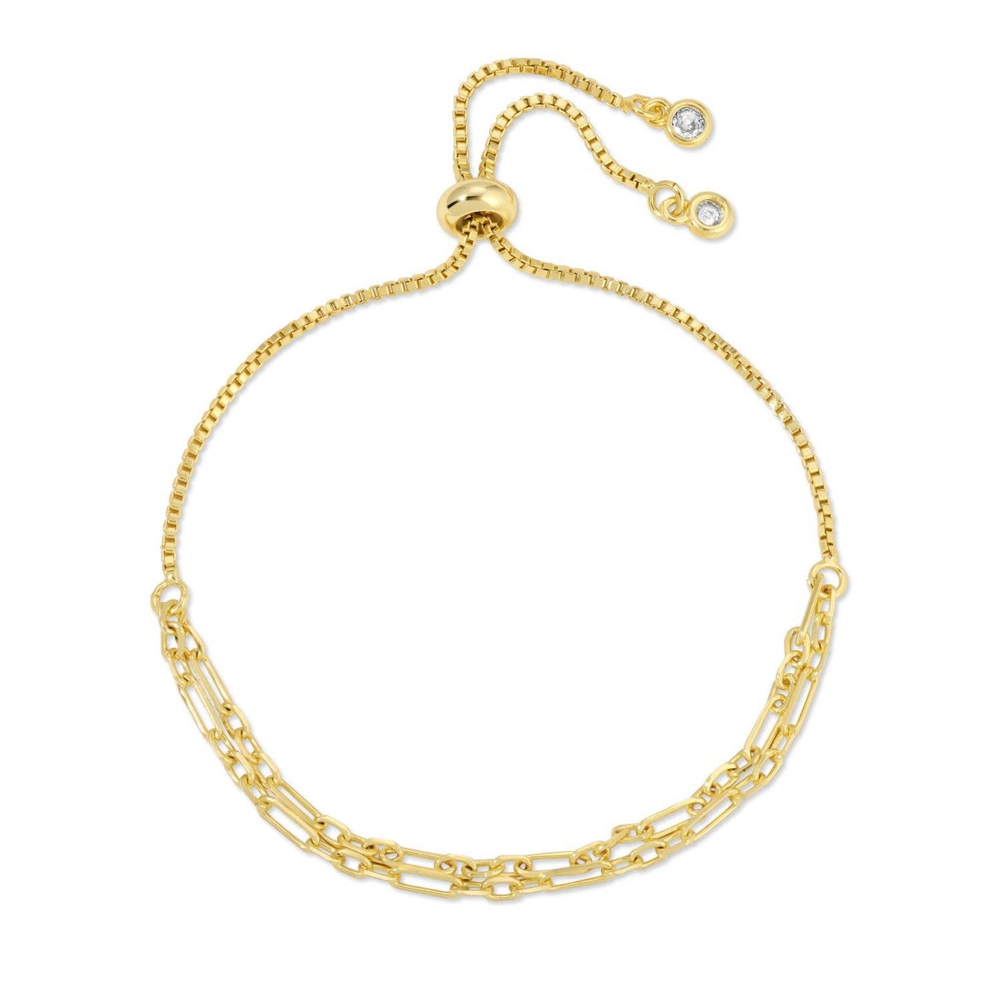 Double Link Chain Pulley Bracelet