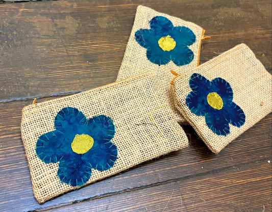 Silk Flower Rice Pouch