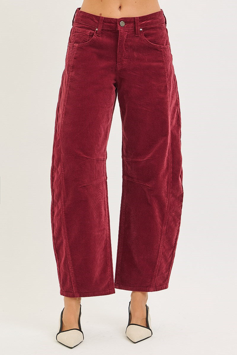 Wine Barrel Corduroy Pants