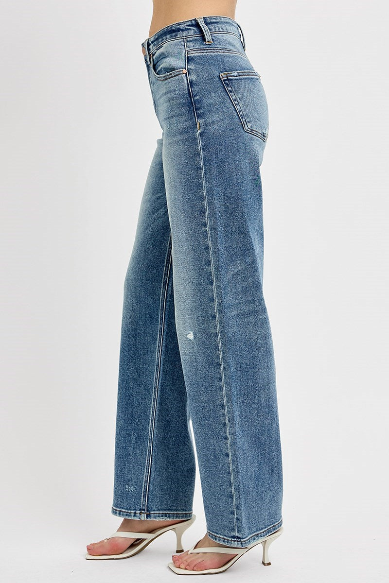 High Rise Wide-Leg Baggy Jean