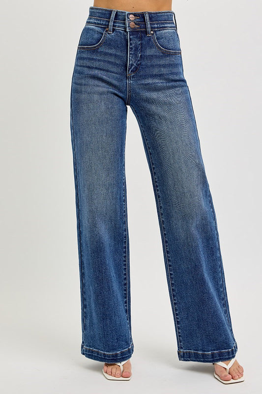 High Rise Double Waist Jean