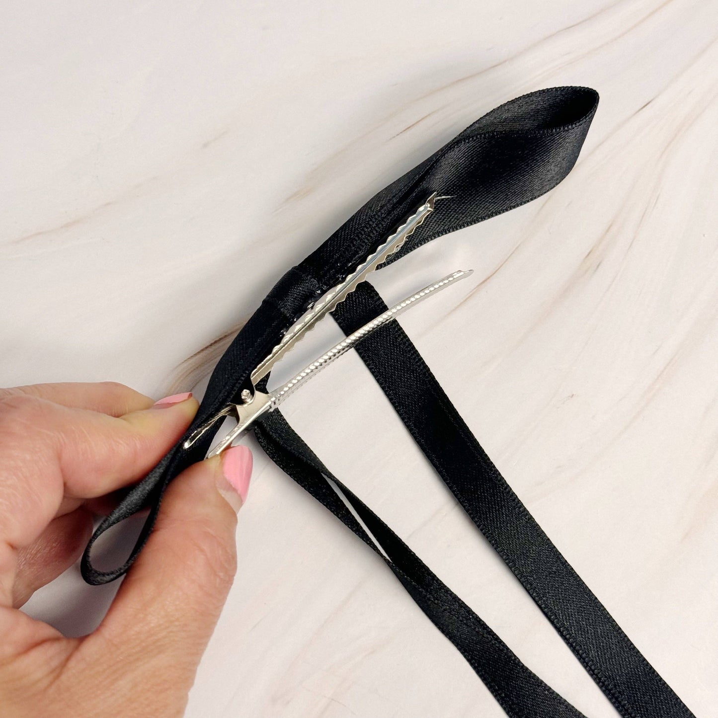 Slim Bow Hair Clip Set Of 4