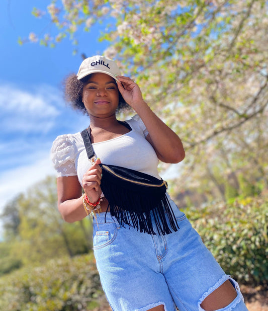 Detachable Fringed Sling Bag