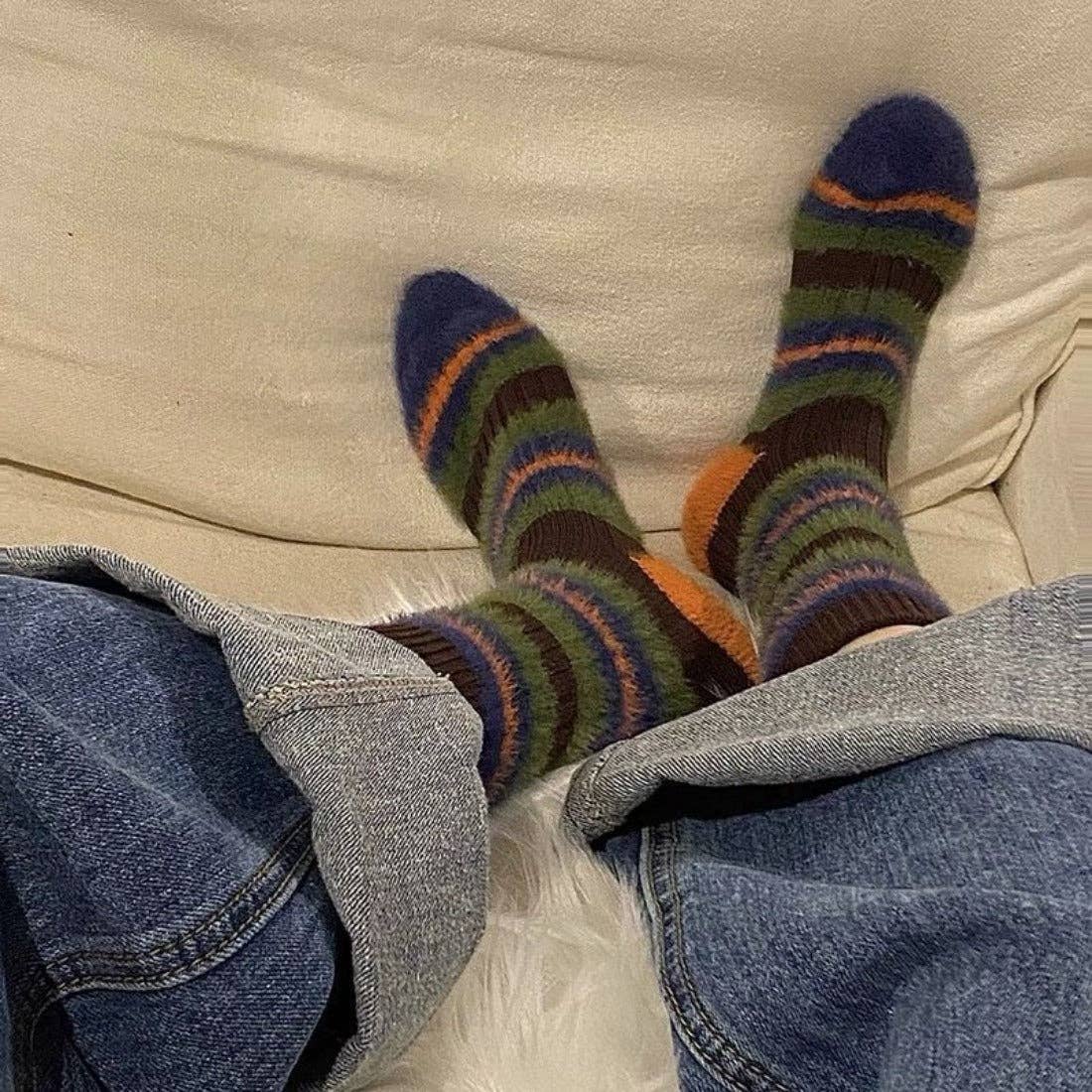 Warm Stripe Socks